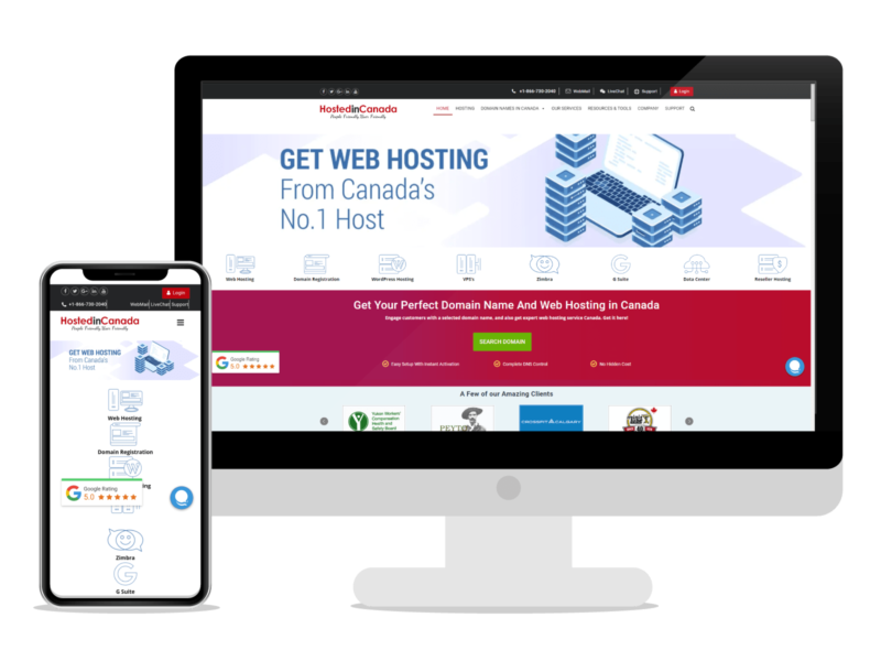 hostedincanada get web hosting from canada