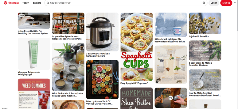 Pinterest is also good for finding websites