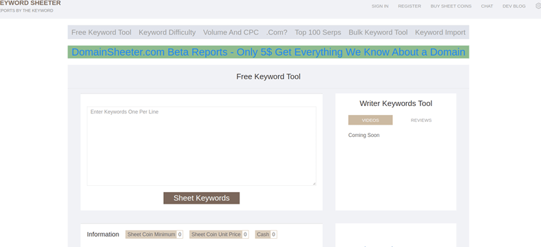 Tools to find keyword ideas 